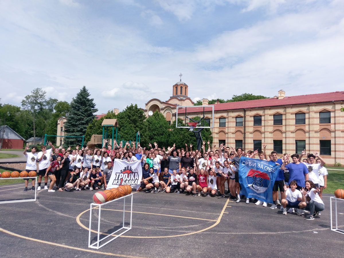  Mini three-pointer from the Block second time in New Gracanica Monastery!