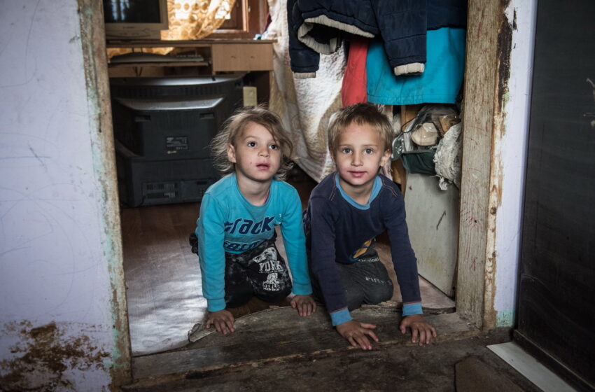  In Sijarinska Banja, we met a family with nine children living under difficult conditions!