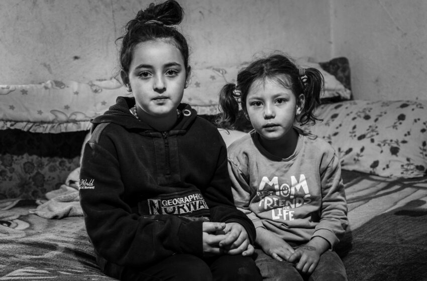  “We are in danger!” – Nikolina (8) and Lara (6) fear wolves and that a landslide might take their home away.